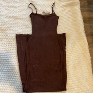 Skims soft lounge long slip dress